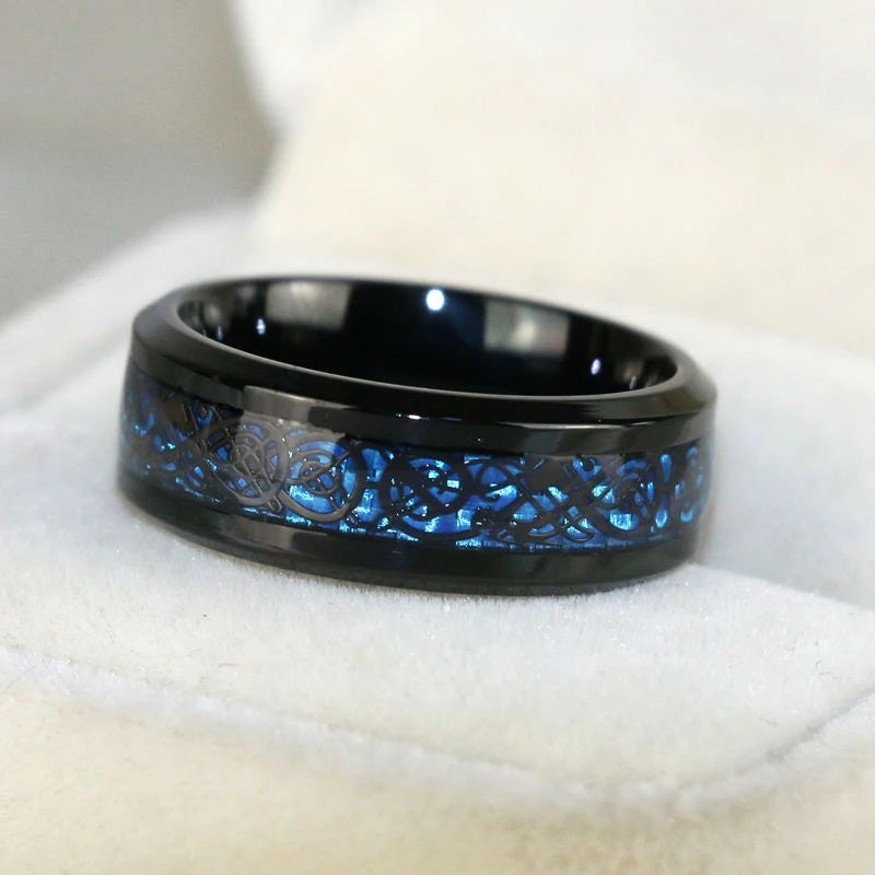 Midnight Promise Ring (Tungsten)