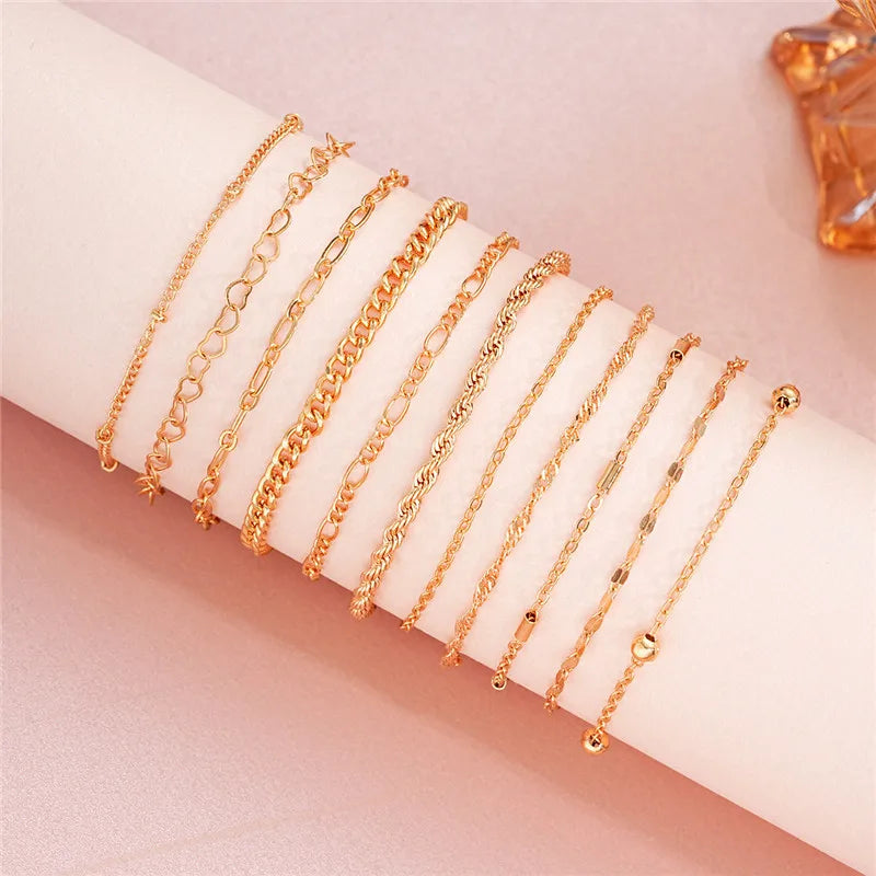 Gold Varity Stacks (14K Gold)