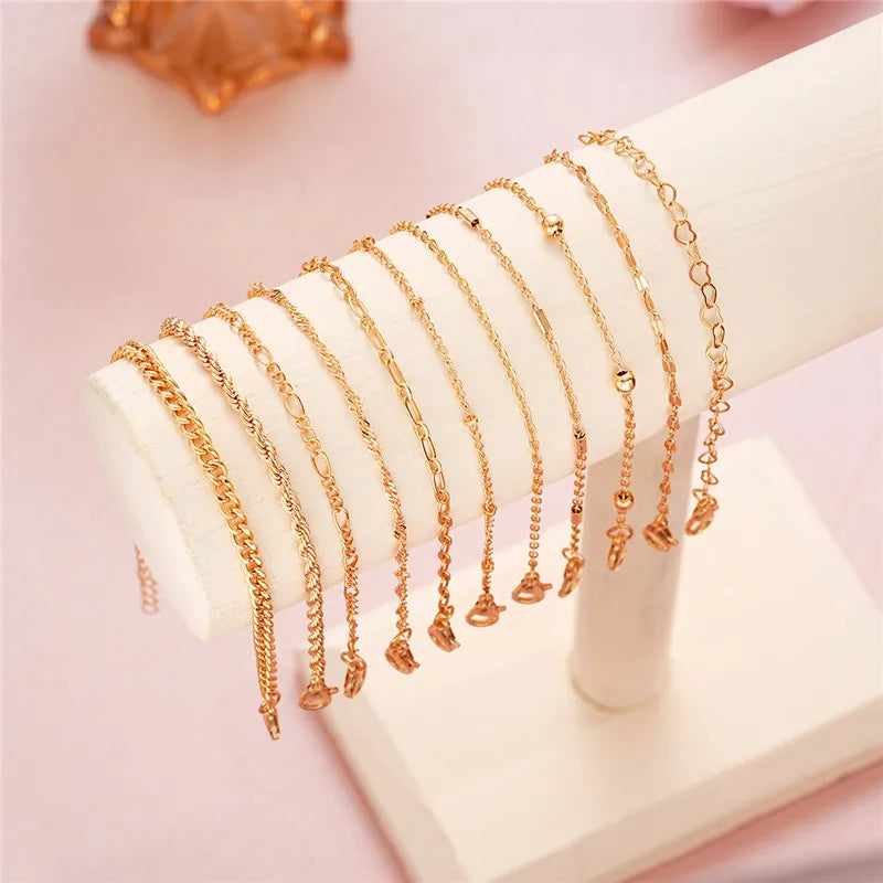 Gold Varity Stacks (14K Gold)