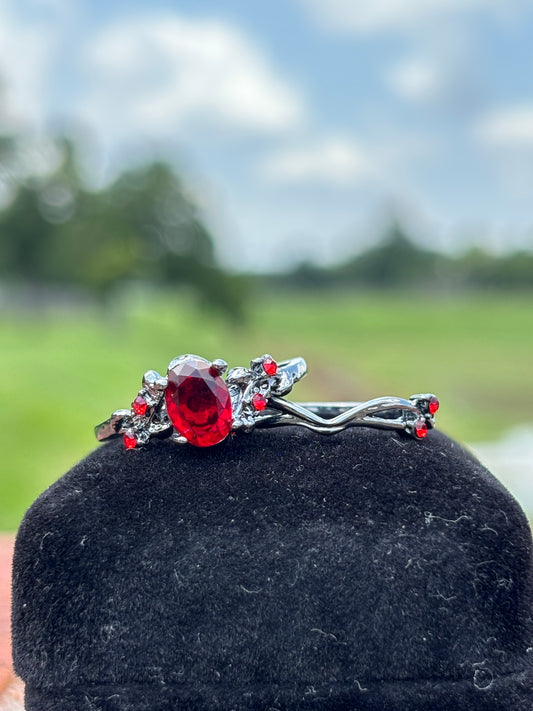 Flaming Promise Ring (Tungsten)