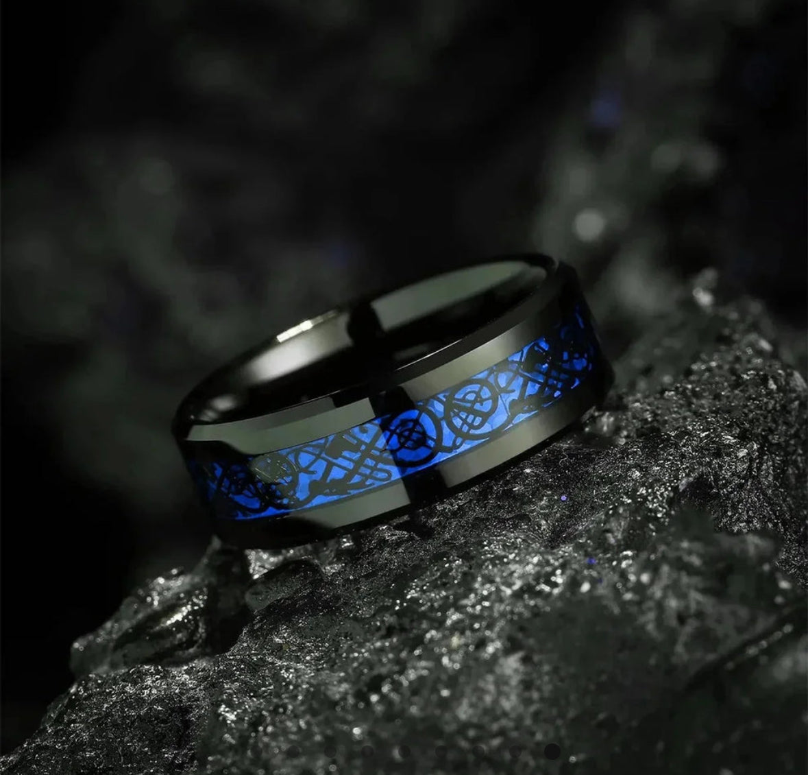 Midnight Promise Ring (Tungsten)