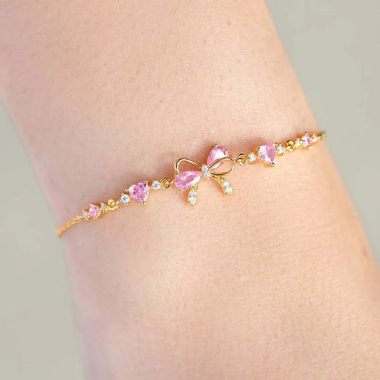 Coquette Bow Bracelet (14k Gold)