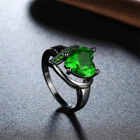 Emerald Promise Ring (Tungsten)