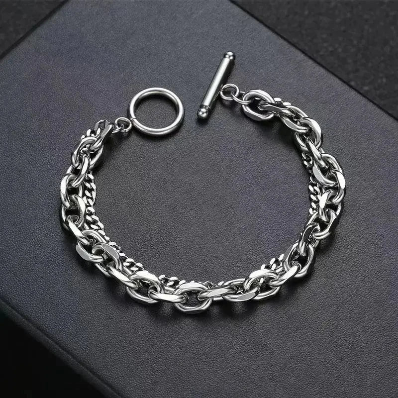 Modern Link Bracelet (stainless Steel)